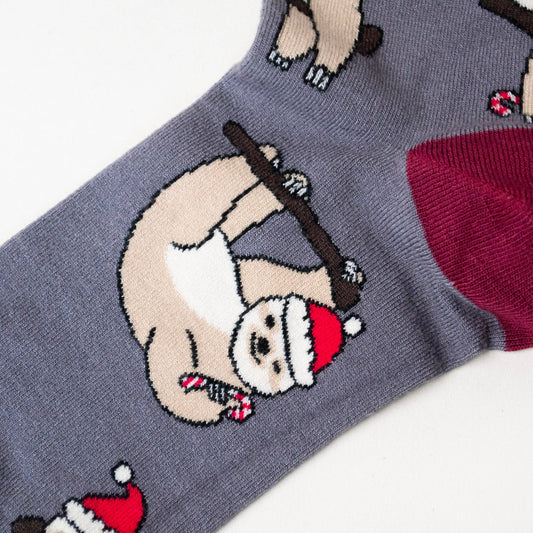 Bamboo Socks - Christmas Sloth