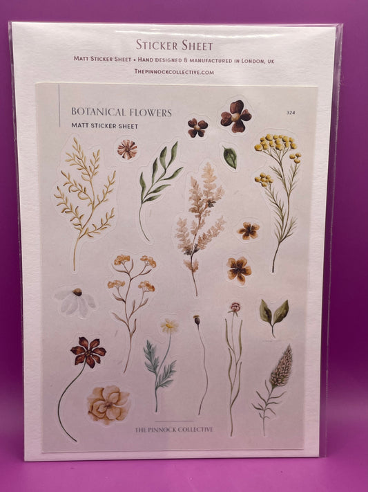 Watercolour Botanical - Sticker Sheet