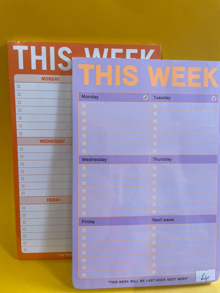 This Week Pad (2 Colours)