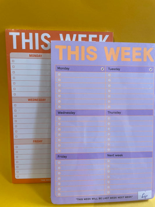This Week Pad (2 Colours)