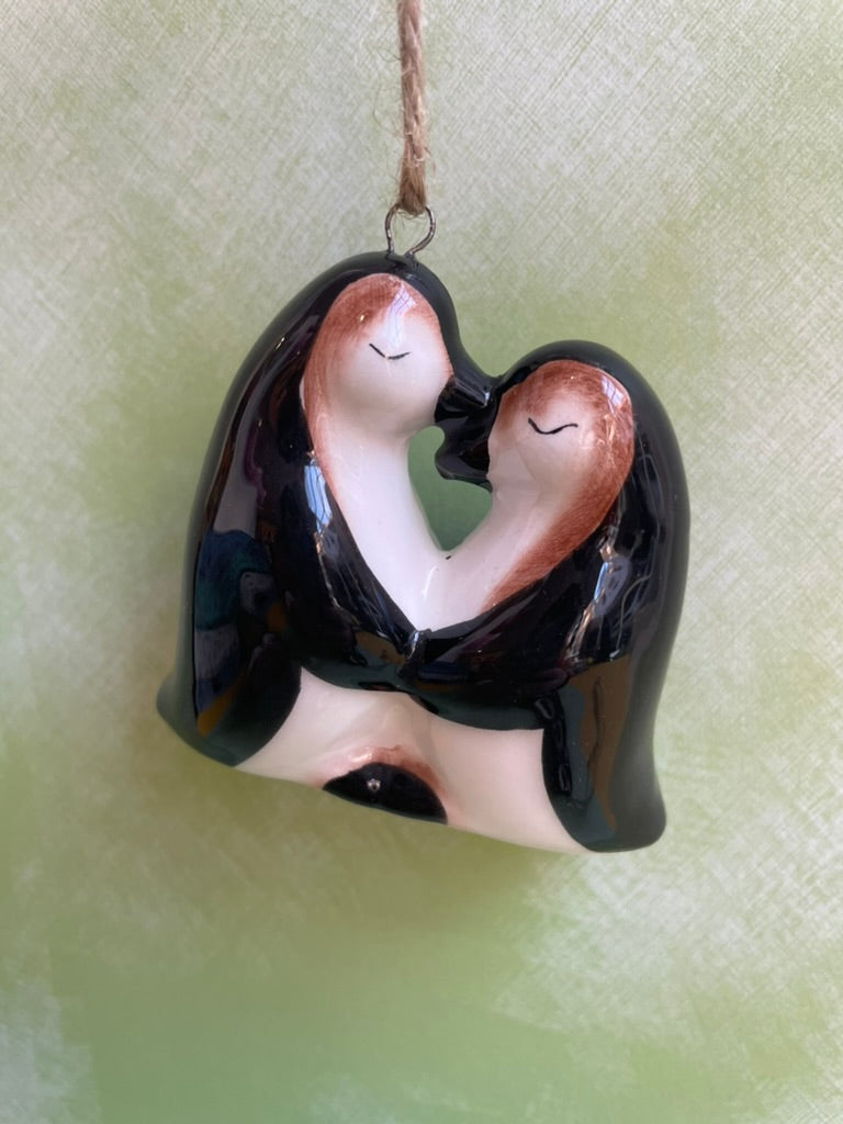 Penguin Love - Hanging Ornament
