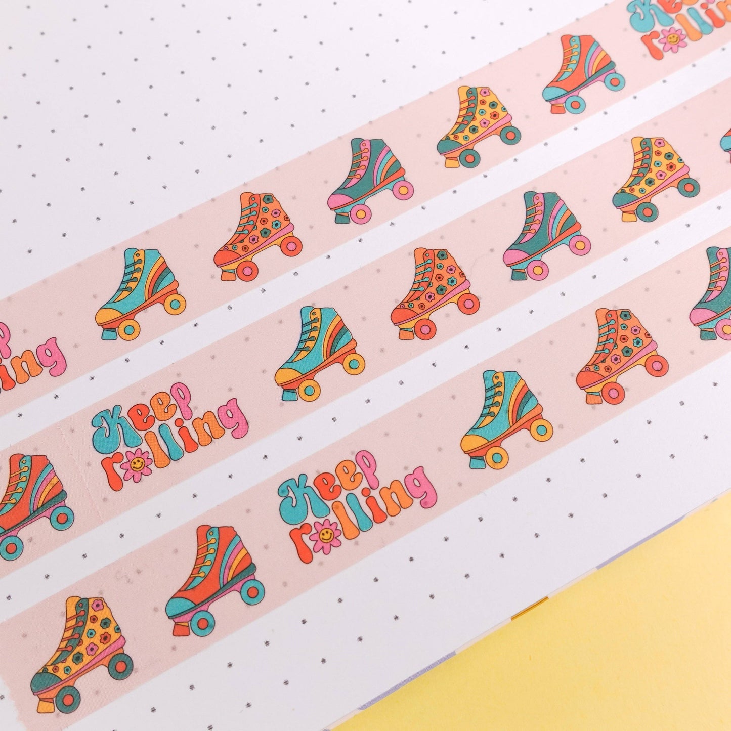 Keep Rolling Retro Washi Tape