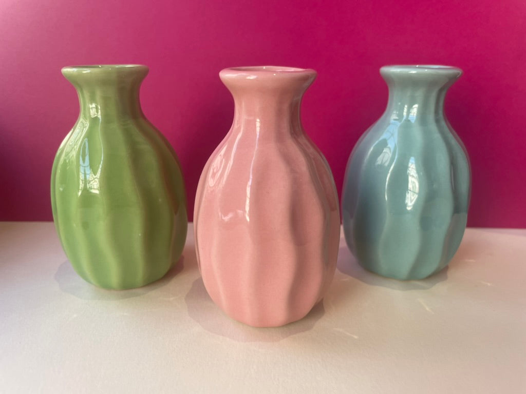 Mini Ripple Vase - Various Colours
