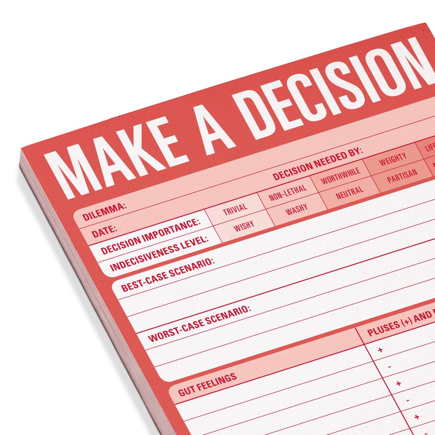 Make A Decision Notepad