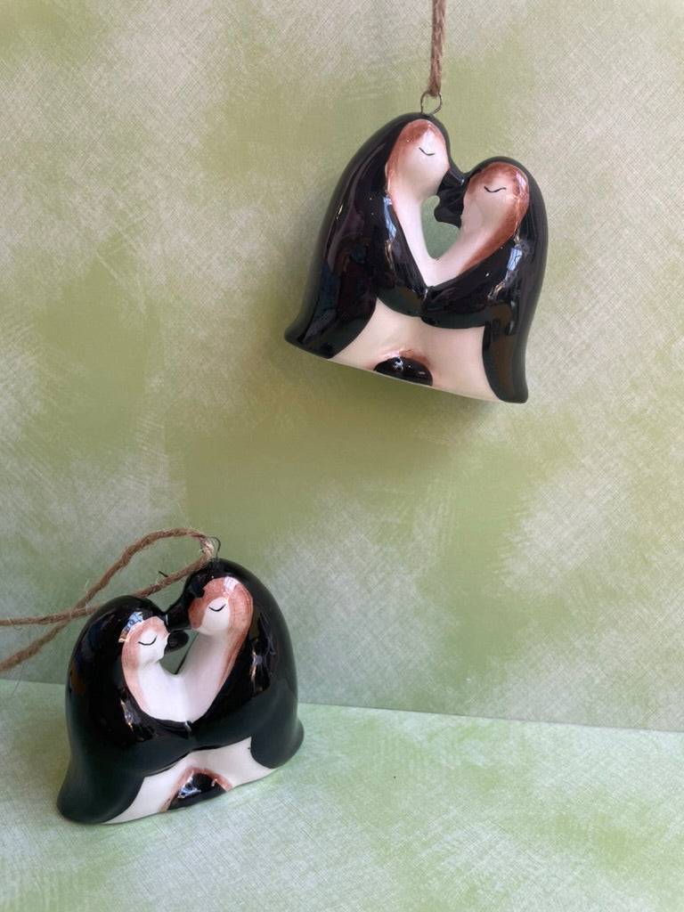 Penguin Love - Hanging Ornament