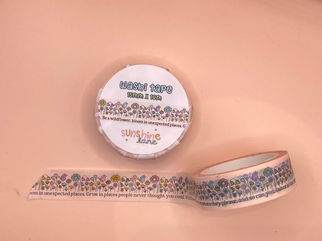 Be a Wildflower Washi Tape