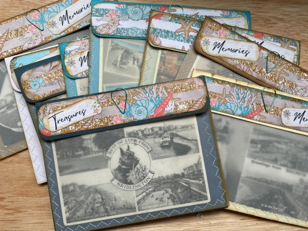 Junk Journal Vintage Postcard Envelope