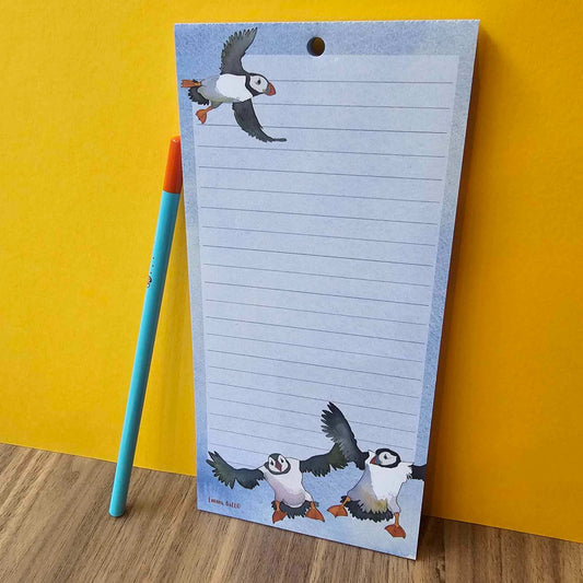 Flying Puffins List Pad