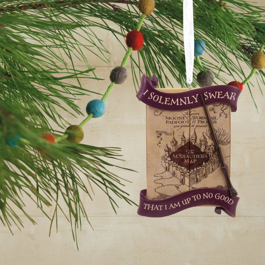 Harry Potter™ - Marauder's Map, Wand & Quote Ornament