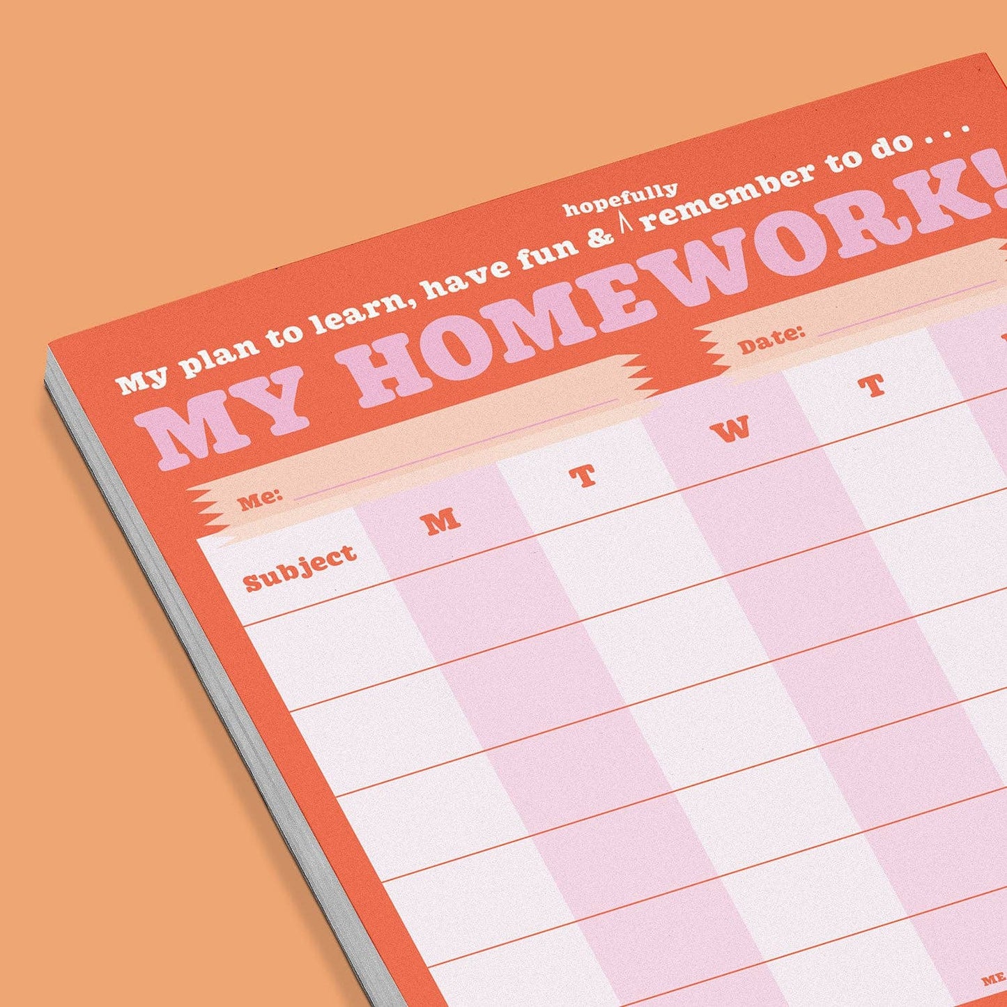 Kids Homework Organisation Notepad