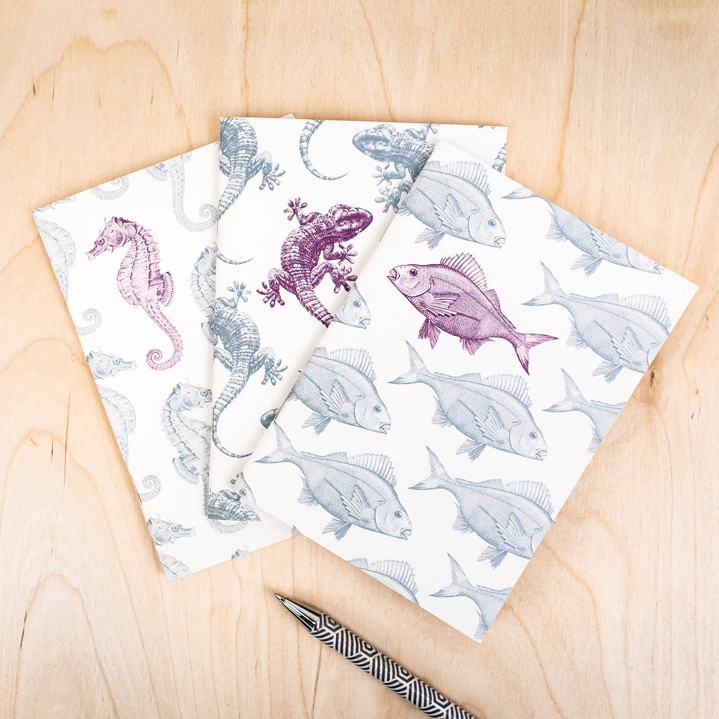 Fish Vintage Illustration A6 Notebook