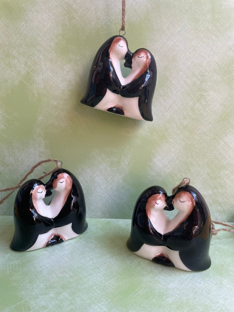 Penguin Love - Hanging Ornament