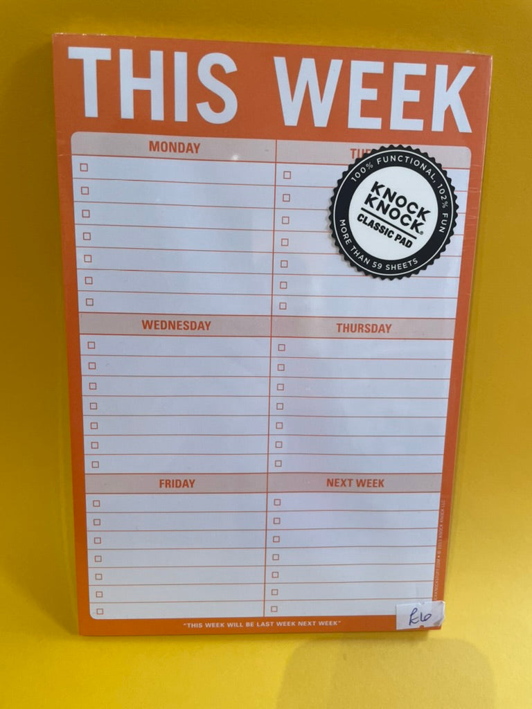 This Week Pad (2 Colours)