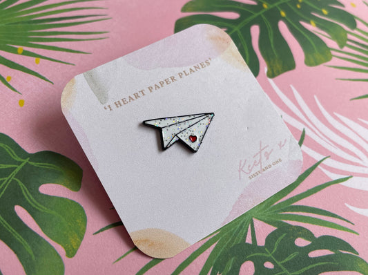 Paper Plane Pin