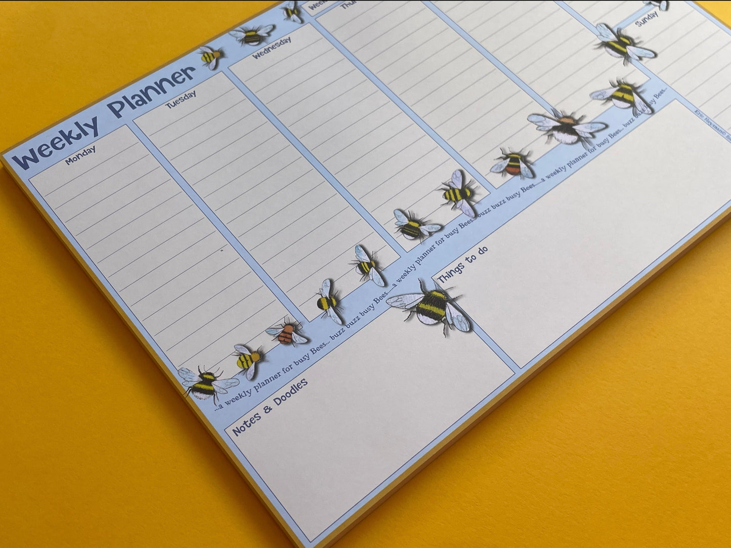 Bumble Bees Weekly Planner