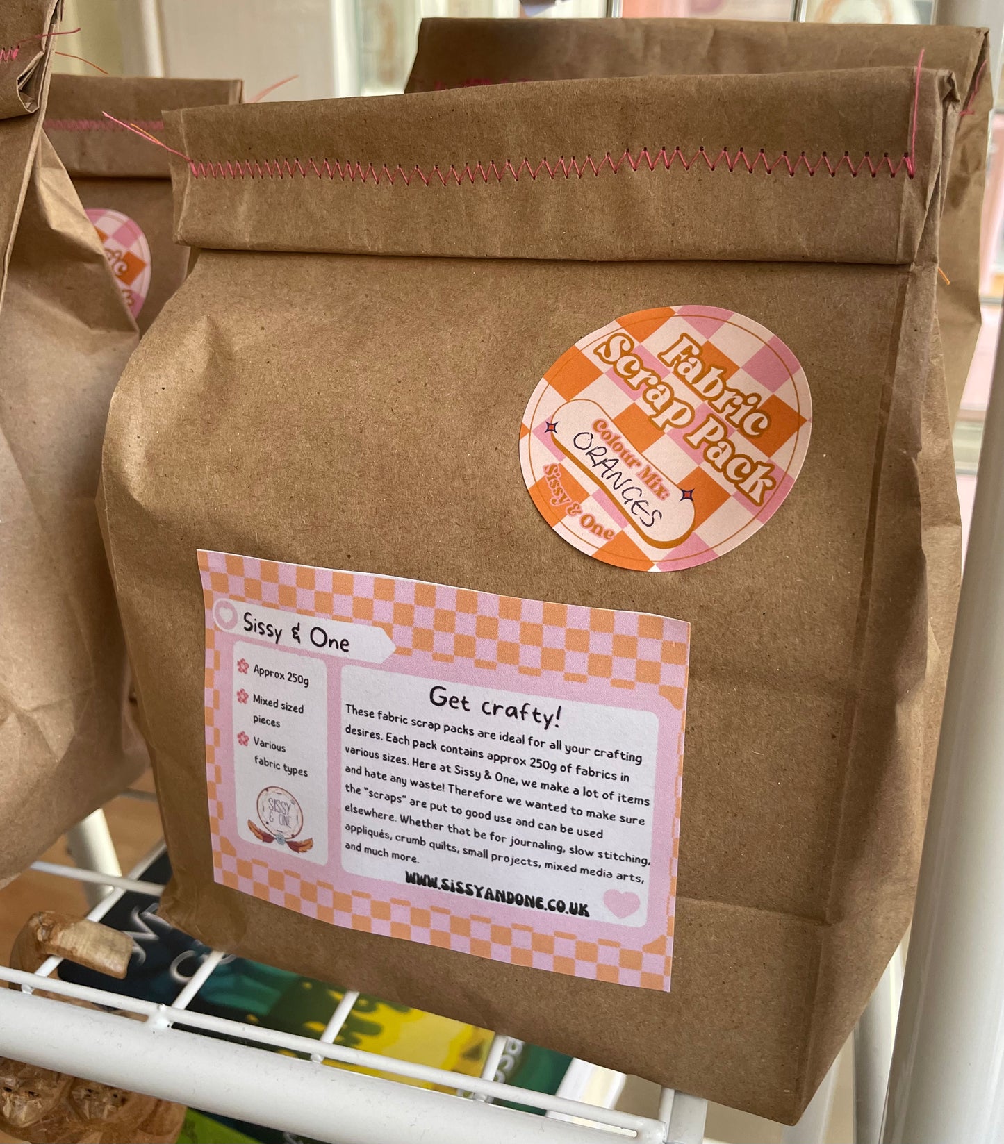 Fabric Scrap Pack - Various Colours