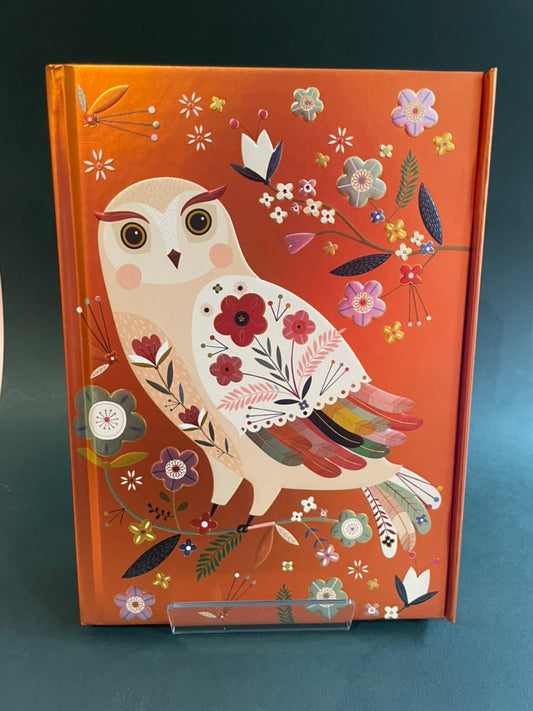 Bee Brown: Folk Owl (Foiled Journal)