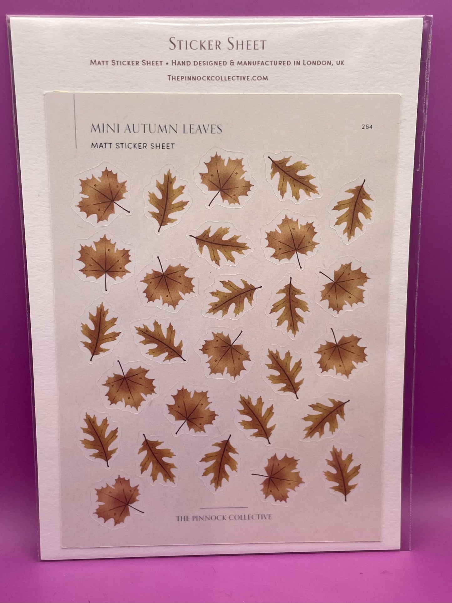 Mini Autumn Leaves - Sticker Sheet