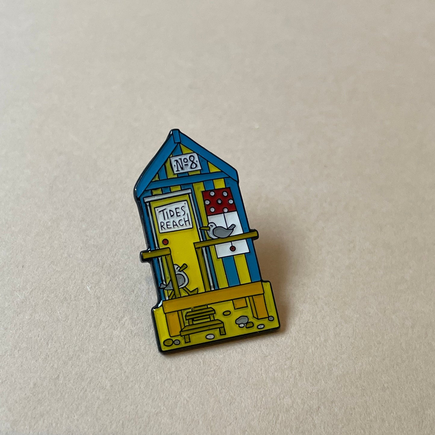 Beach Hut Pin