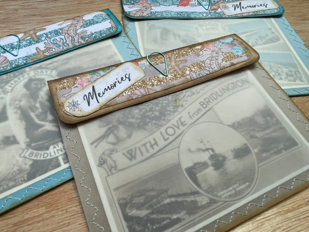 Junk Journal Vintage Postcard Envelope