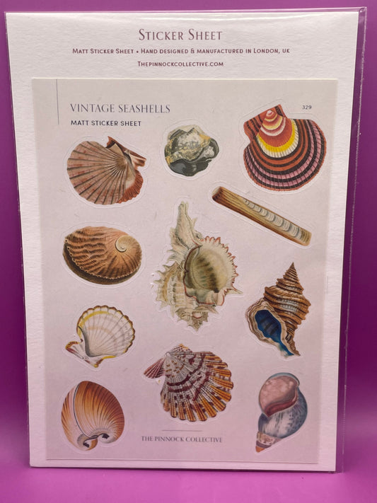 Vintage Seashell - Sticker Sheet