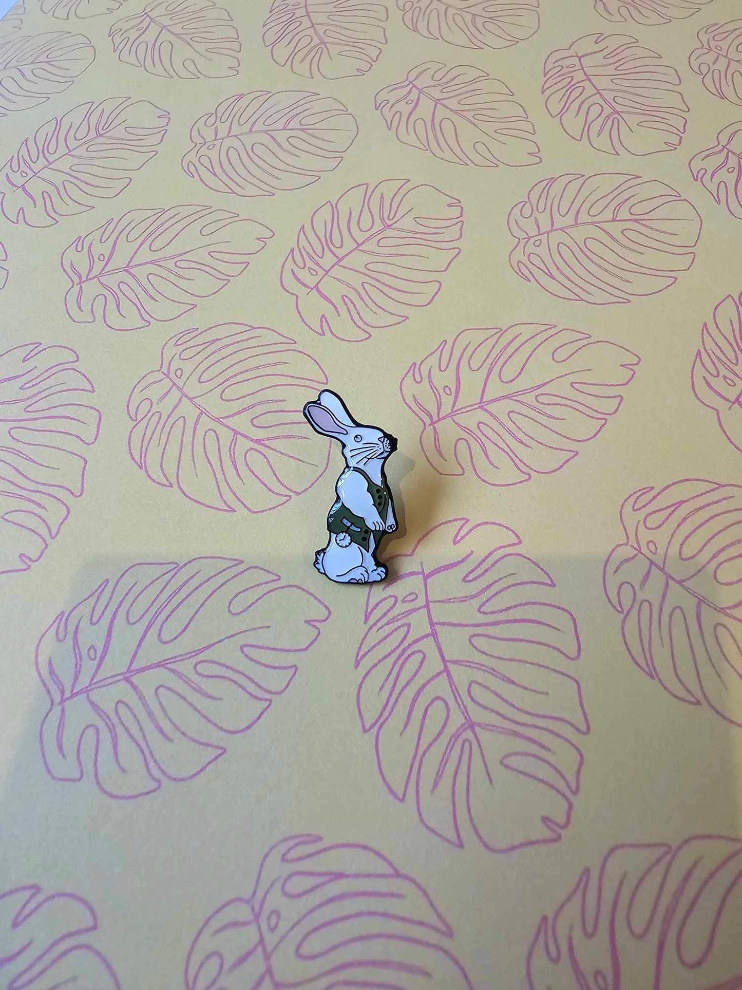 Wonderland Rabbit Pin Badge