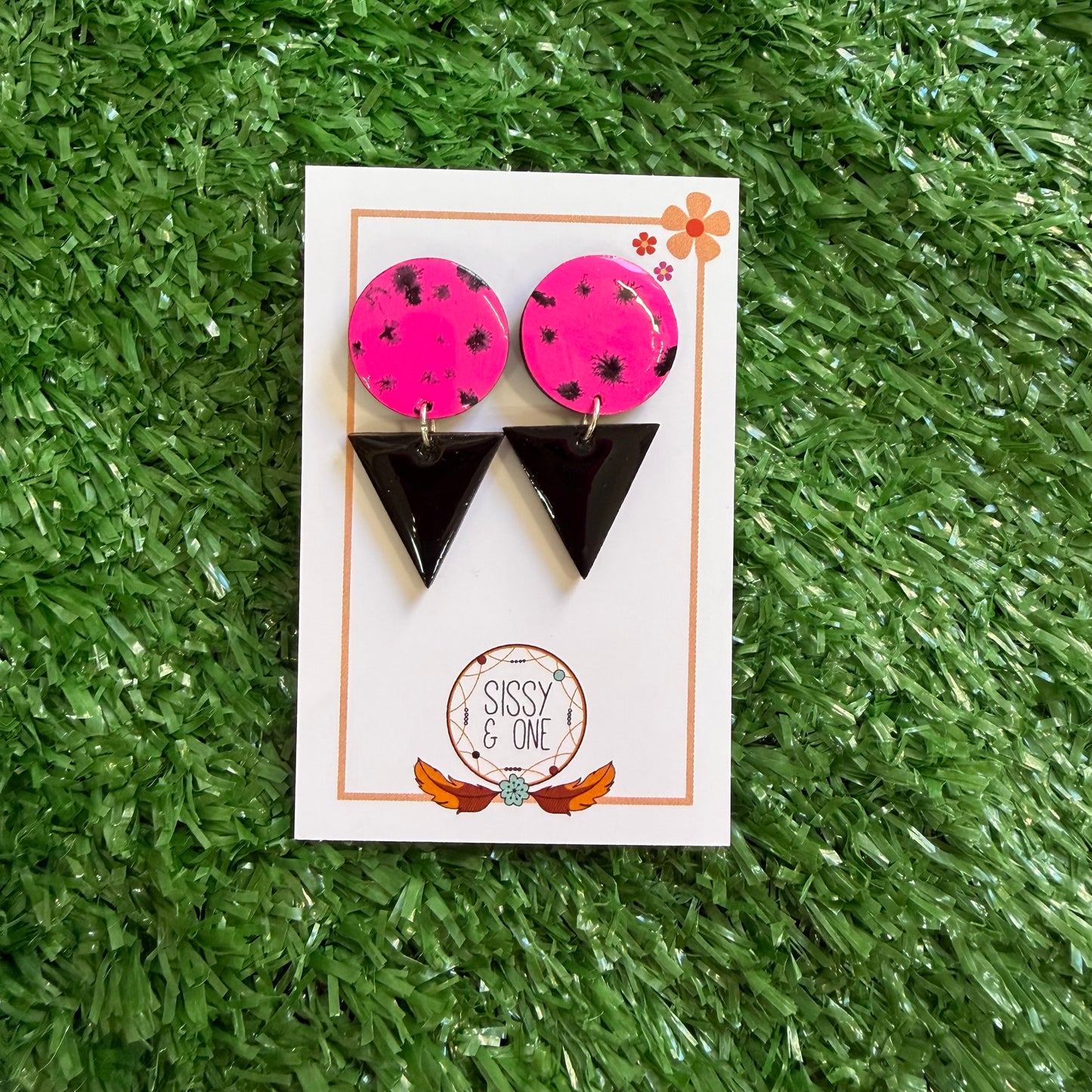 Neon Noir Earrings