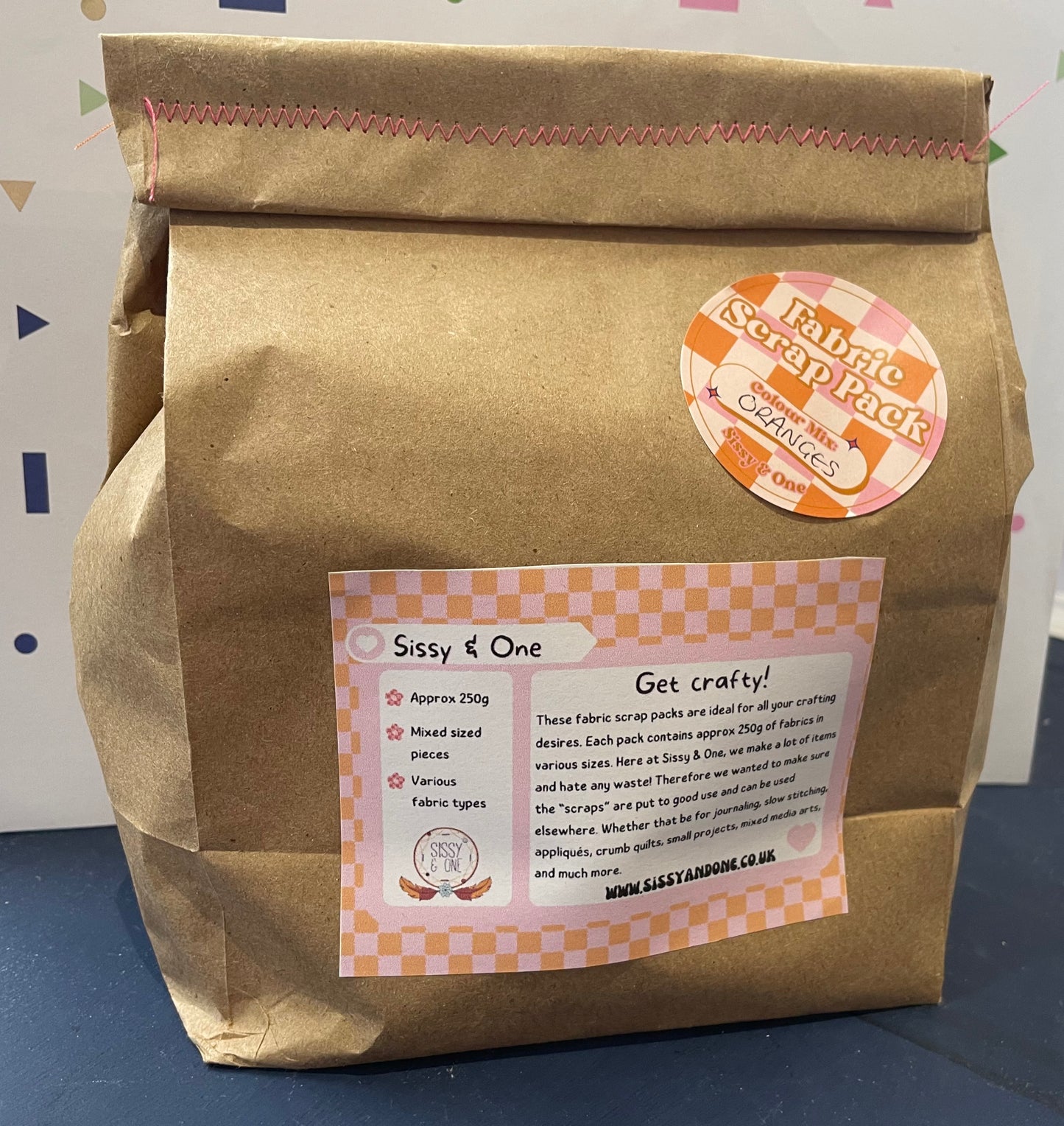 Fabric Scrap Pack - Various Colours