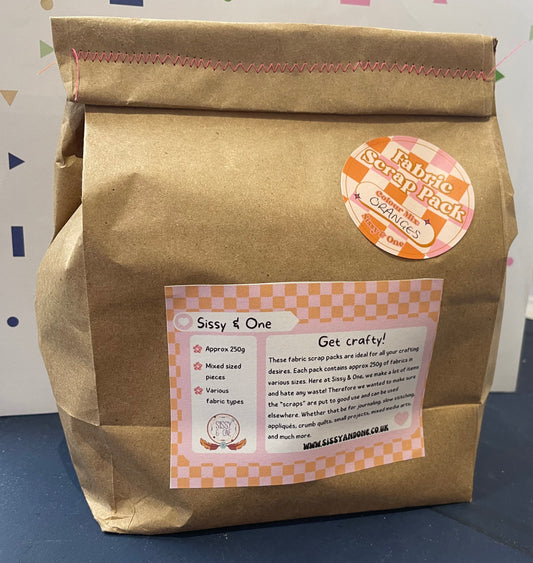 Fabric Scrap Pack - Various Colours