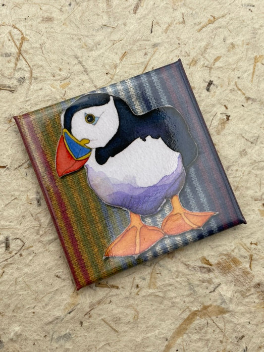 Stripe Puffin Magnet
