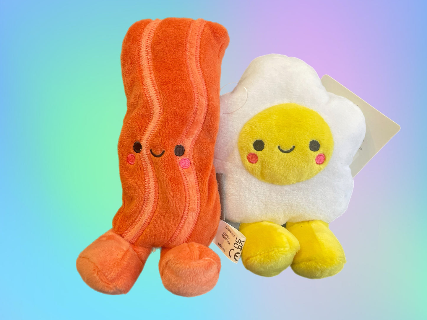 Better Together Bacon & Egg Magnetic Soft Toy Pair