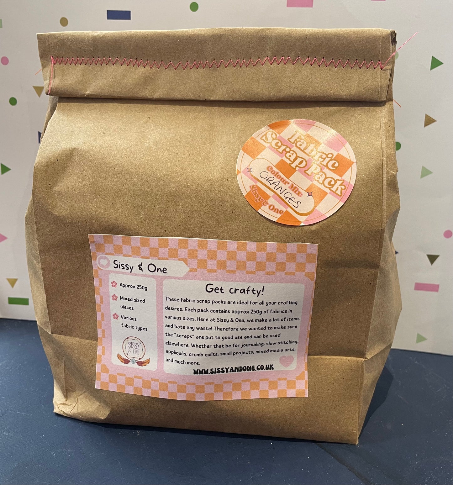 Fabric Scrap Pack - Various Colours