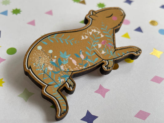 Capybara Brooch