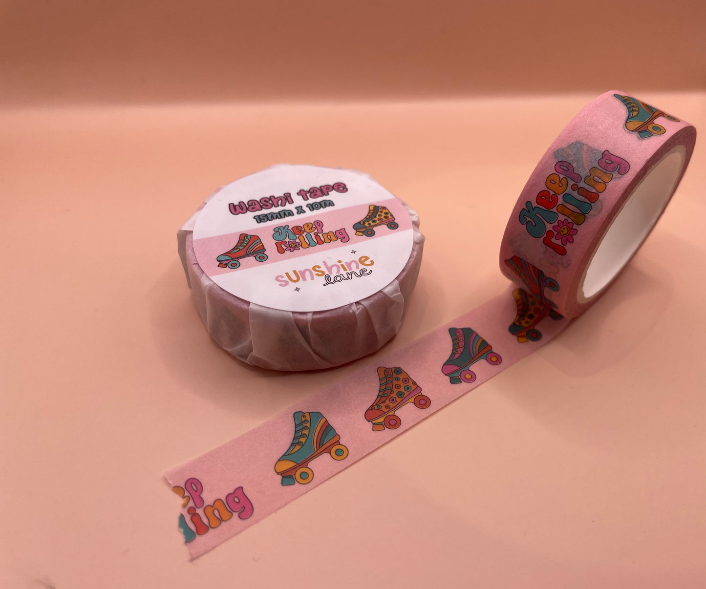 Keep Rolling Retro Washi Tape