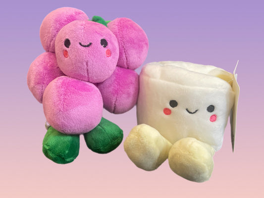 Better Together Grapes & Brie Magnetic Soft Toy Pair
