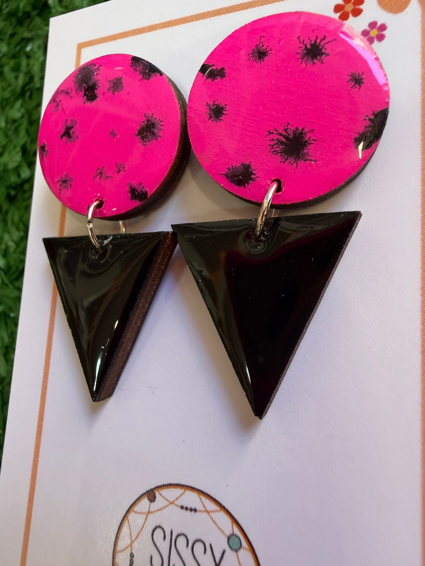 Neon Noir Earrings
