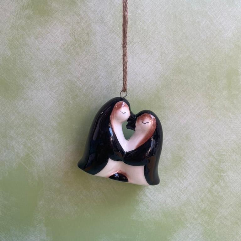 Penguin Love - Hanging Ornament
