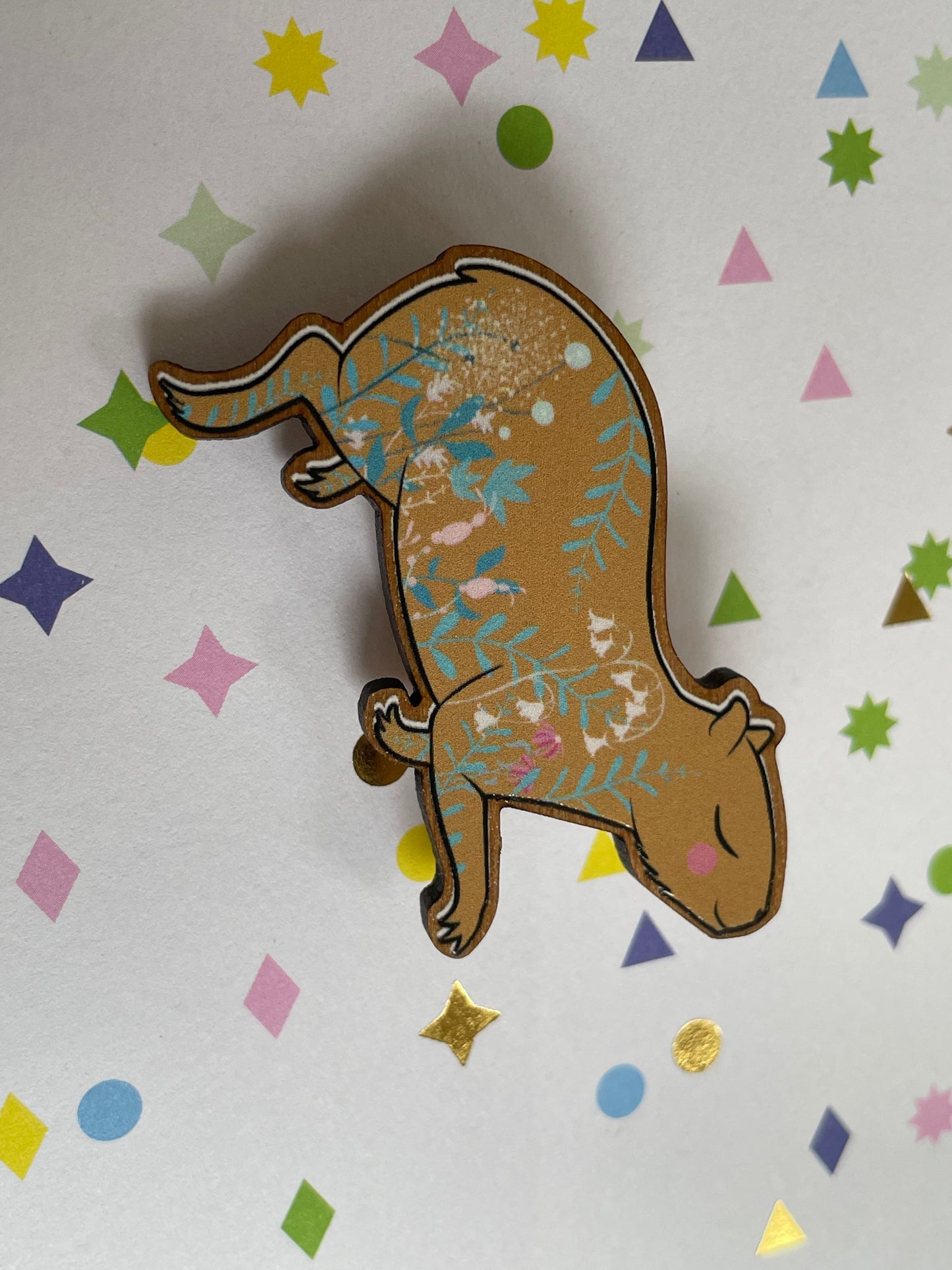 Capybara Brooch