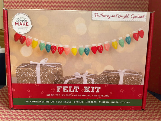 Felt Garland - Be Merry & Bright