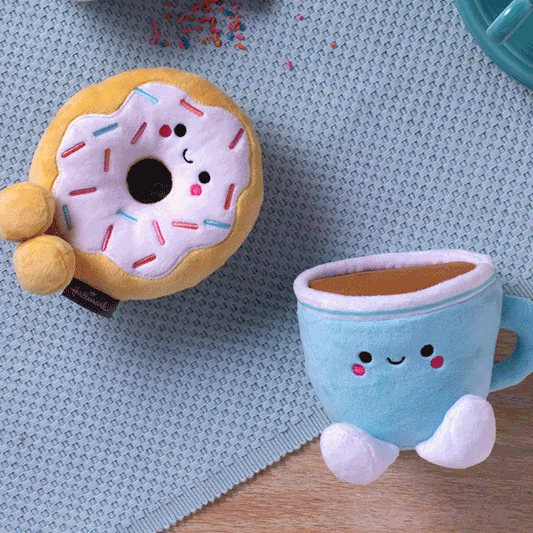 Better Together Doughnut & Coffee Magnetic Soft Toy Pair