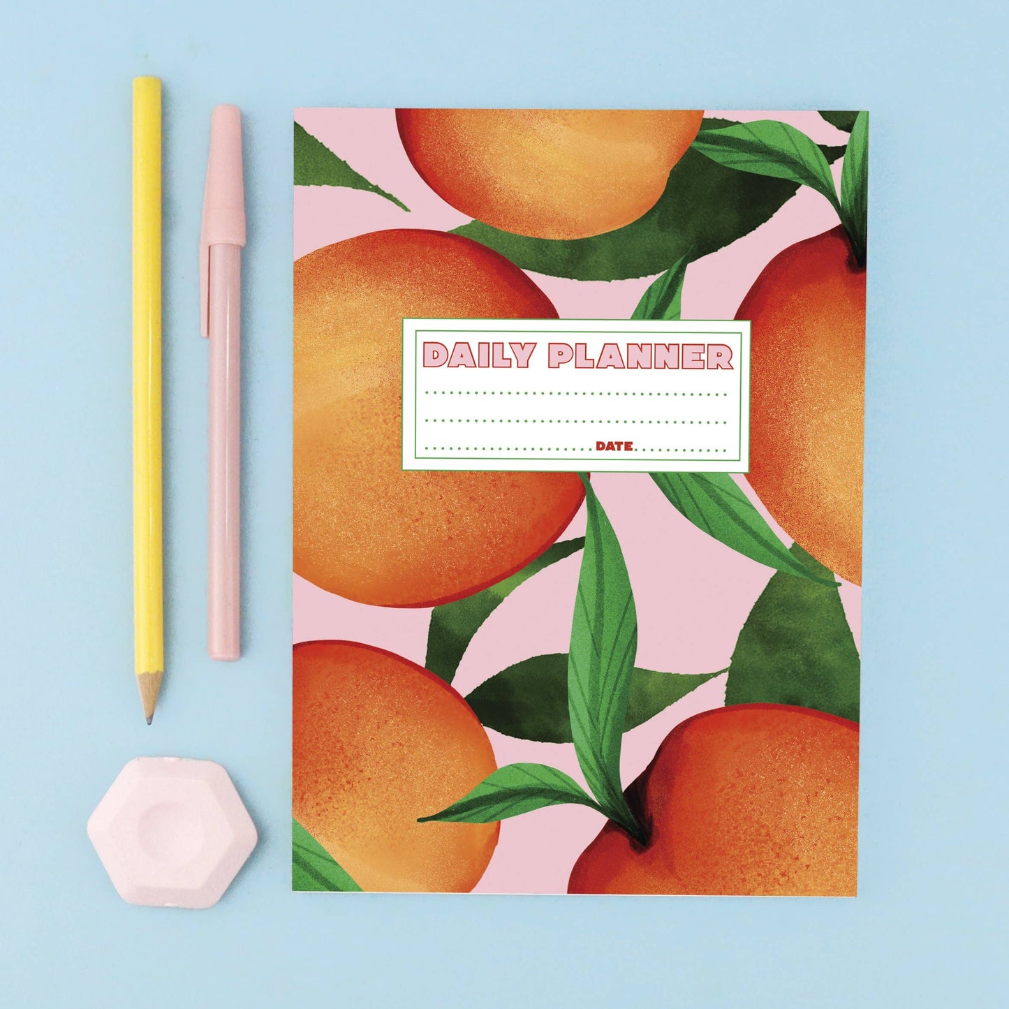 Peach Daily Planner | Undated Planner | Eco Stationery