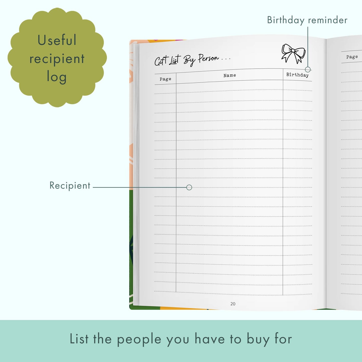 The Present Planner - A journal for those who love gifting