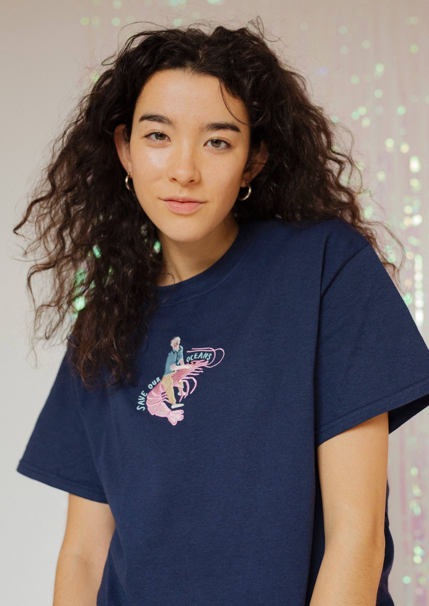 David Attenborough 'Save Our Oceans' Embroidered T-Shirt