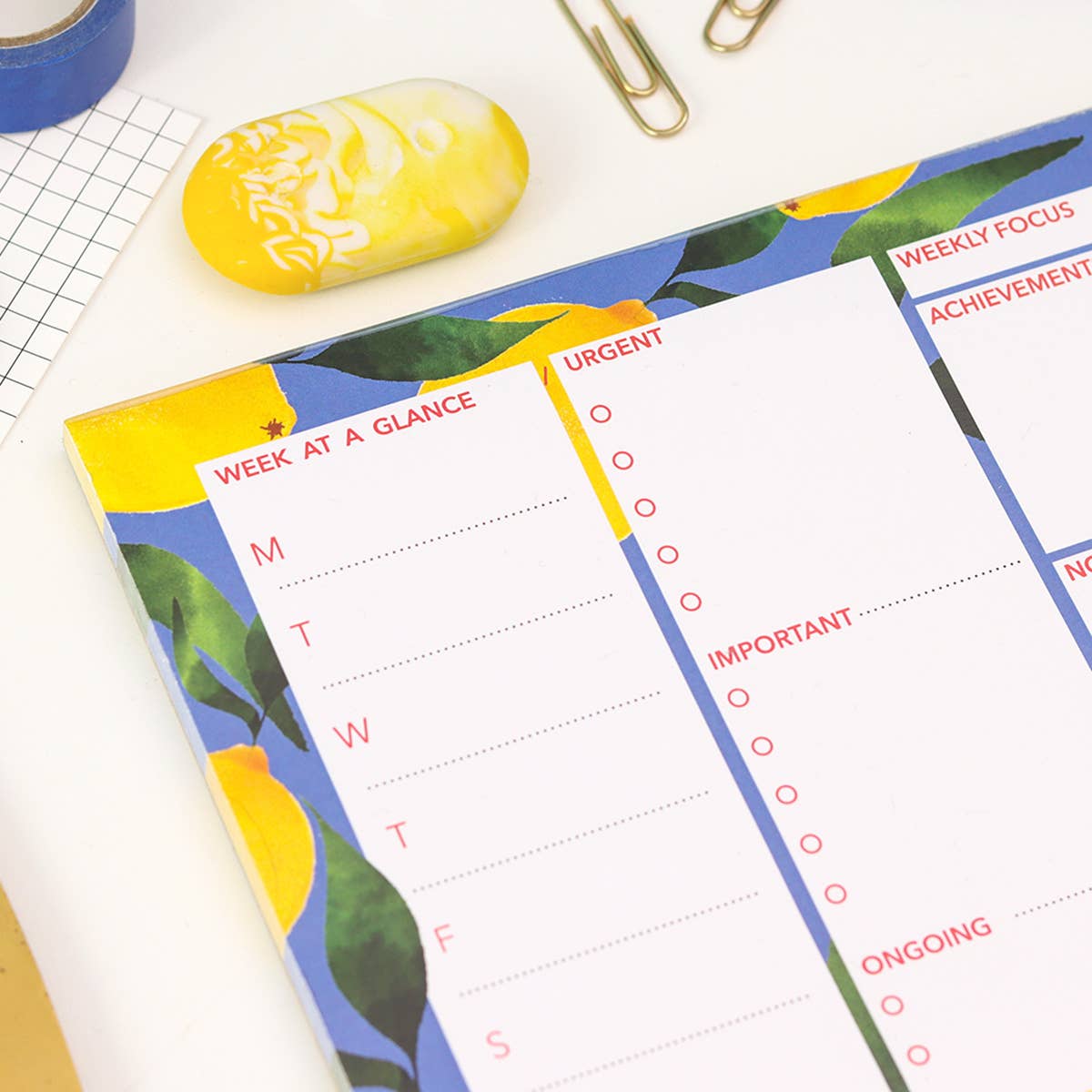 Lemon Weekly Desk Pad Planner