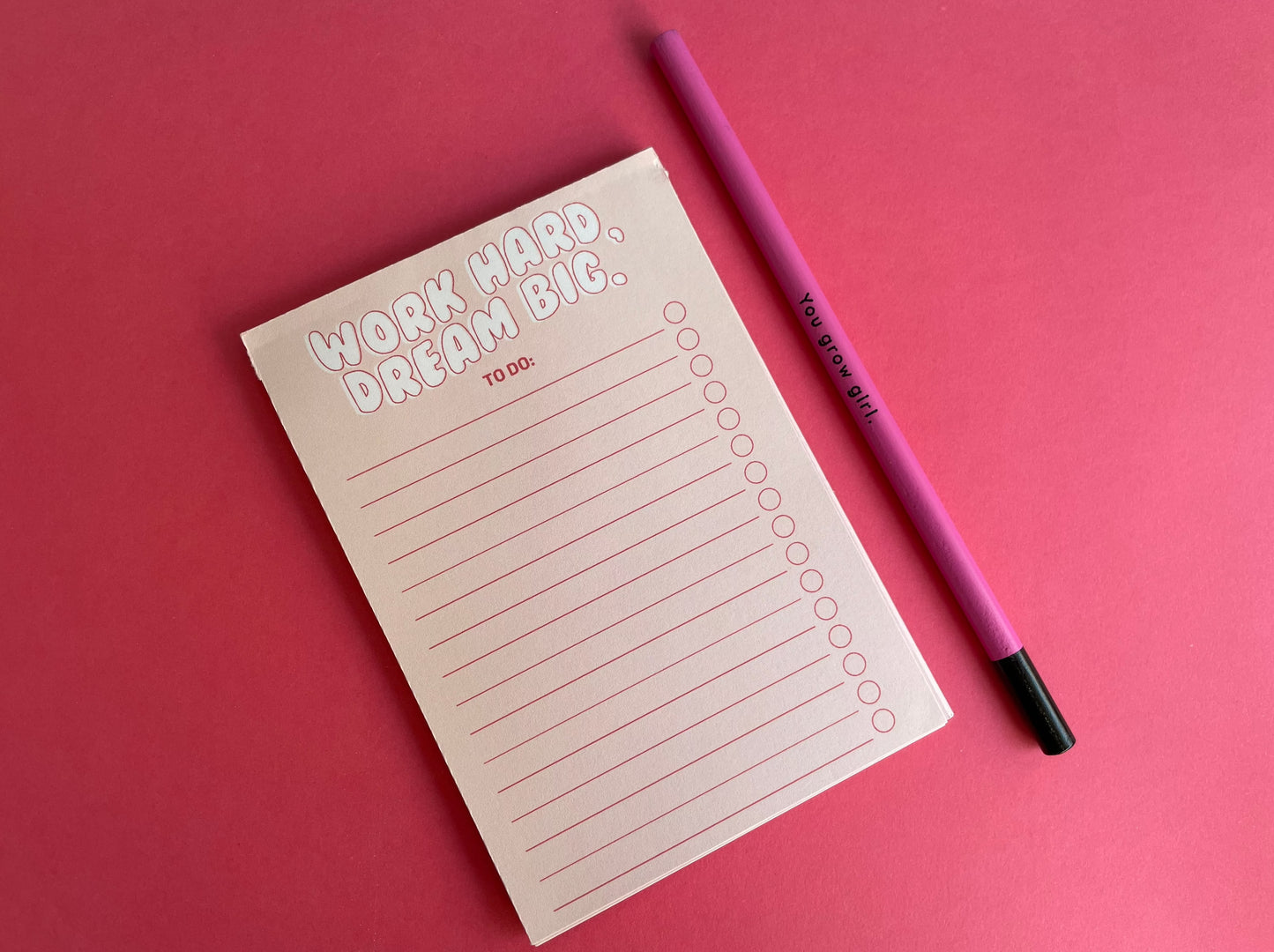 Work Hard, Dream Big Mini Notepad