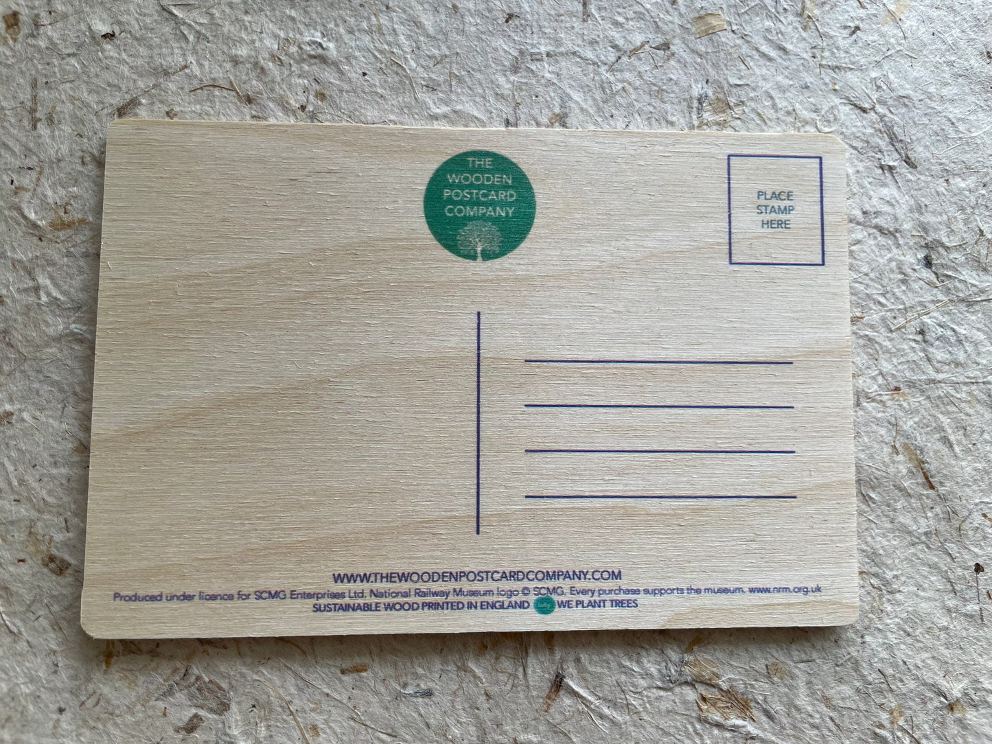 'YORKSHIRE' Sustainable wooden Postcard/Magnet